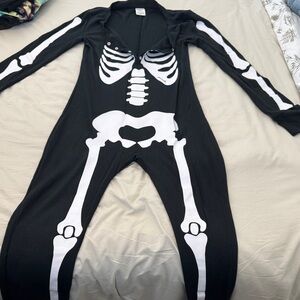 Victoria's Secret Black and White Skeleton Pajama